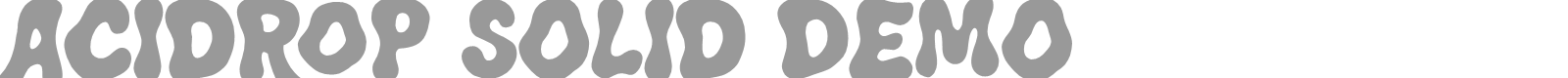 Acidrop font preview
